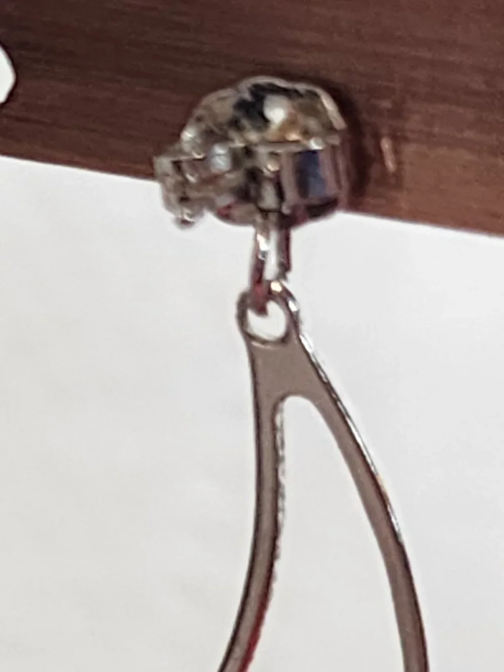 Avon Vintage Silver Tone Double Shooting Star Dangle with Star Stud Earrings